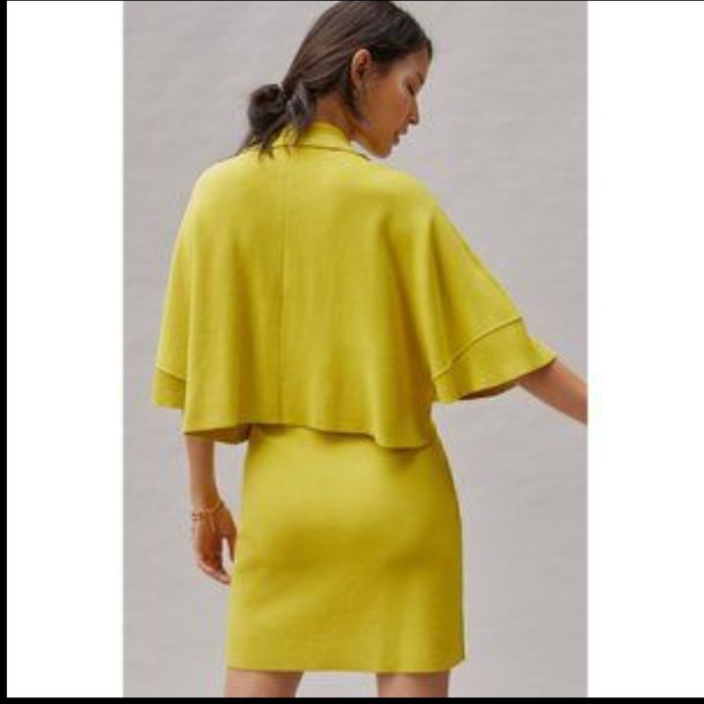 Anthropologie Flat White Patch Pocket Sweater Skirt Set NWT - Picture 13 of 13